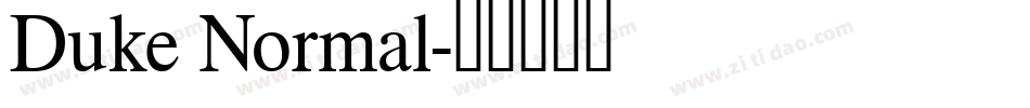 Duke Normal字体转换